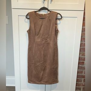 Suede work dress